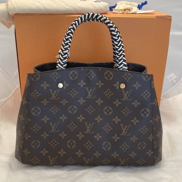 Louis Vuitton Braided Montaigne MM Satchel - Picture 3 of 16